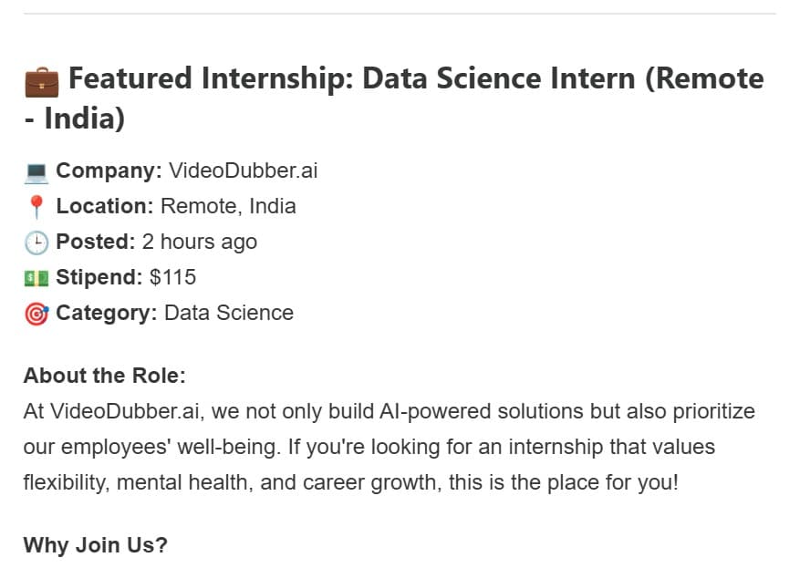 Job listings